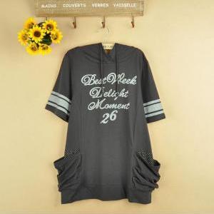 New stylish designer's long hoodies