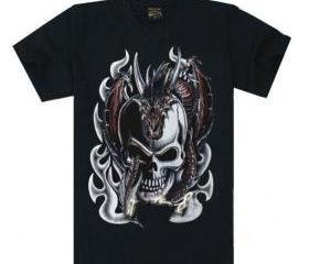 New black skull t-shirt