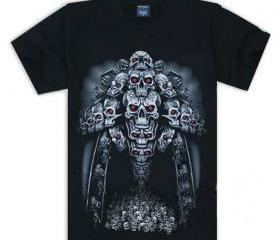 New black skull t-shirt