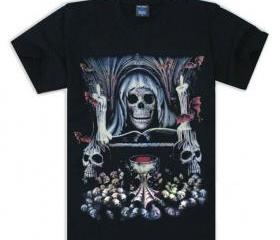 New black skull t-shirt