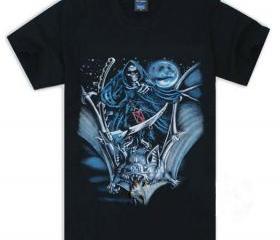 New black skull t-shirt