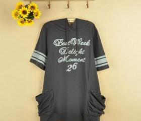 New stylish designer's long hoodies