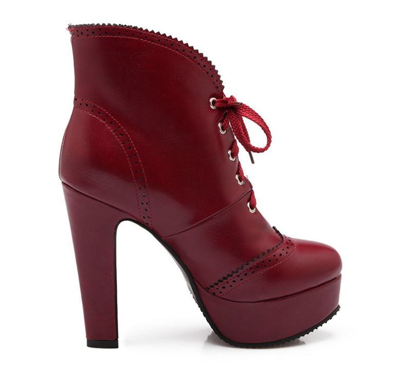 thick high heel boots